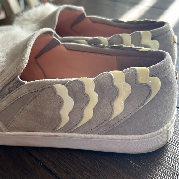 Kate Spade Lefferts Grey Suede Owl Shoes - Picture 6 of 6